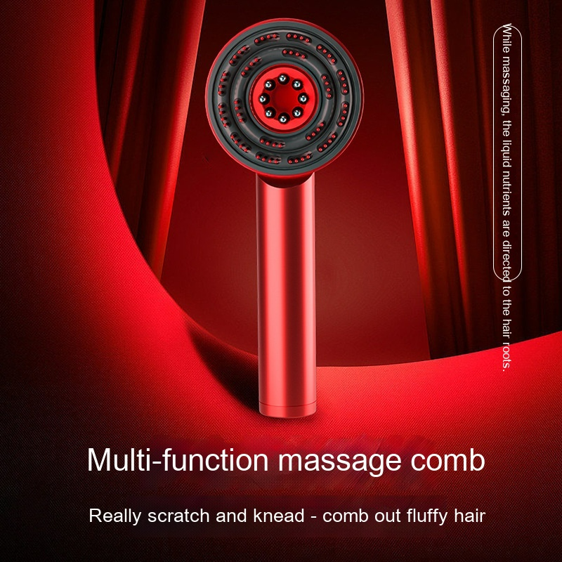 Red and Blue Light Therapy Comb Scalp Massager